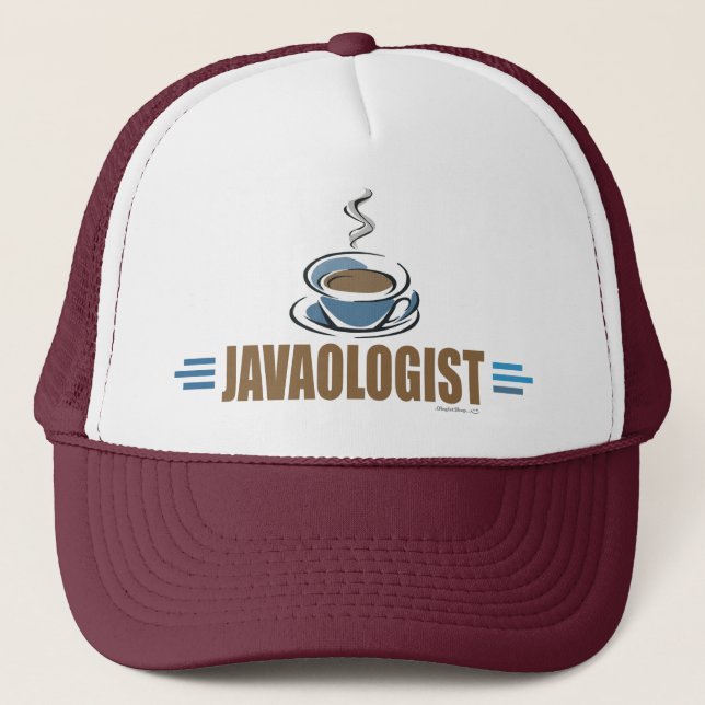 Rolig kaffe truckerkeps (Framsida)