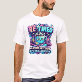 Rolig Kaffeälskare Retro Typografi T Shirt