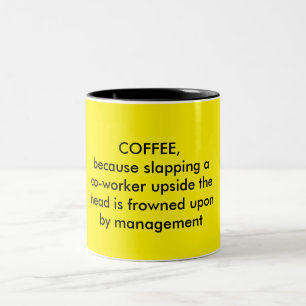 Rolig kaffeälskaremugg Två-Tonad mugg