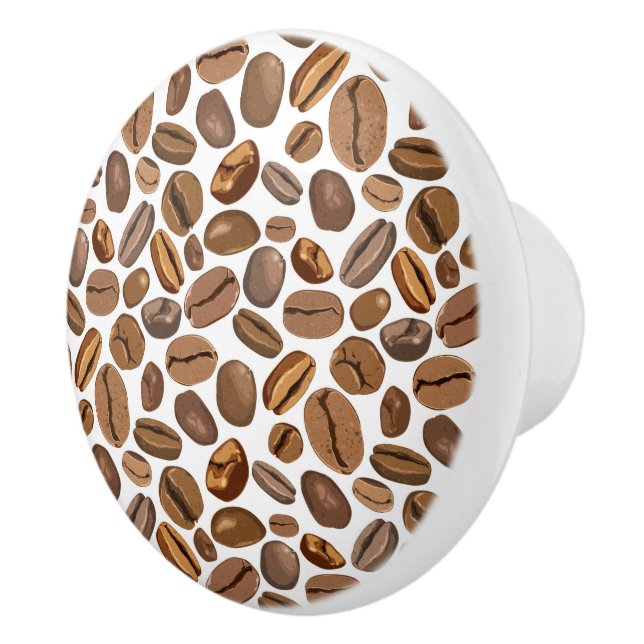 Rolig kaffebönadesign knopp (Höger)