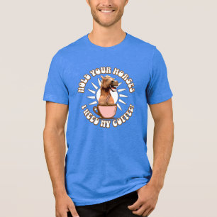 Rolig kaffebönahästs humor t shirt