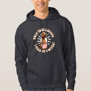 Rolig kaffebönahumor hoodie