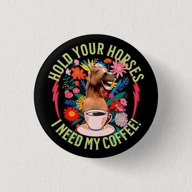 Rolig kaffebönahumor knapp (Framsida)