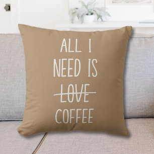 Rolig kaffecitat Enkel minimalism Kudde
