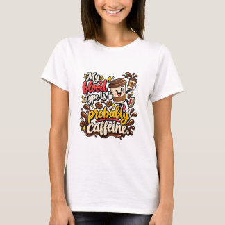 Rolig kaffecitat förstår mig t shirt