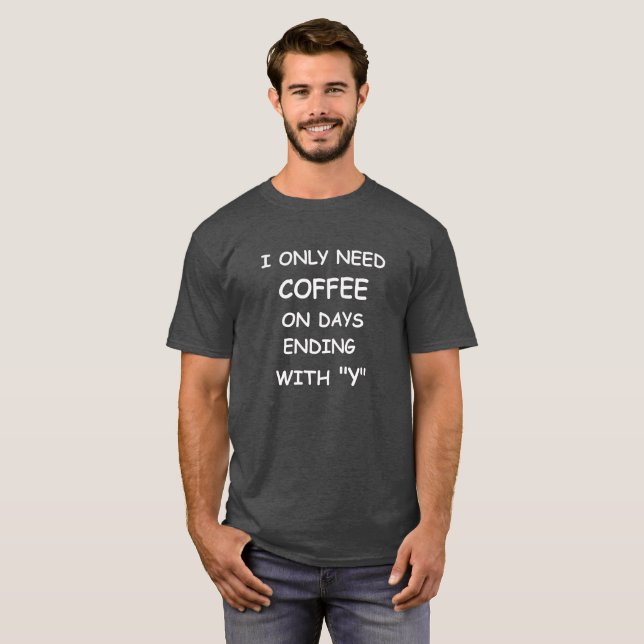 Rolig kaffecitationsteckenT-tröja, Tee (Hel framsida)