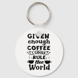 Rolig kaffefantast Kaffeberoende Barista Nyckelring