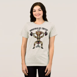 Rolig kaffefitness-illustration för träning t shirt