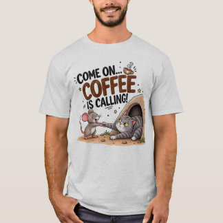 Rolig kaffehumor för kaffefanatiker t shirt