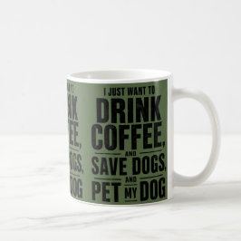 Rolig kaffekopp för hundälskare 