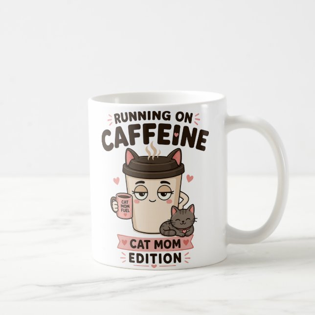Rolig kaffekopp för kattmamma - present till kattä (Höger)