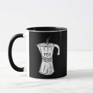 Rolig kaffekopp för kruklock svart