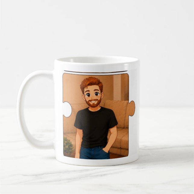 Rolig kaffekopp för pappa Personlig redigerbar (Vänster)