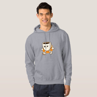 Rolig kaffekopp karaktär  hoodie