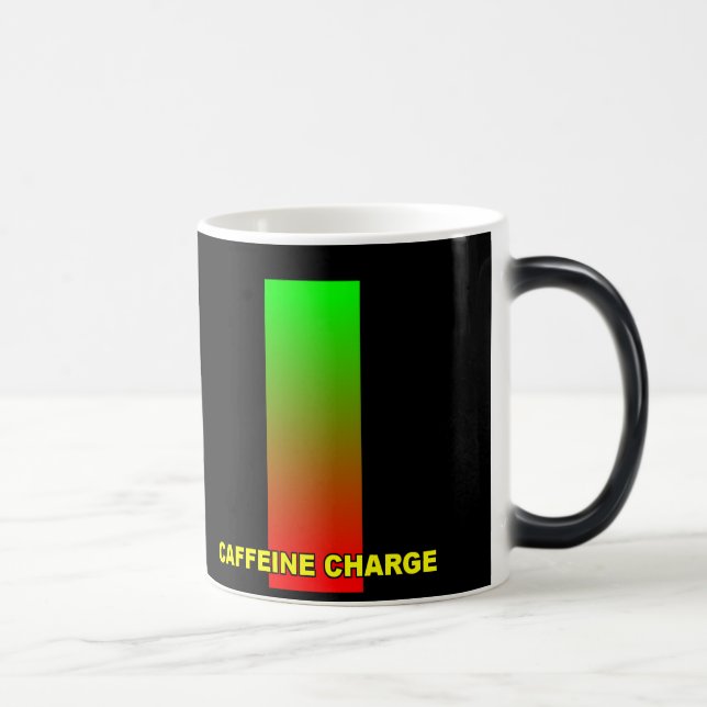 Rolig kaffekopp med föränderlig koffeinnivåindikat (Höger)