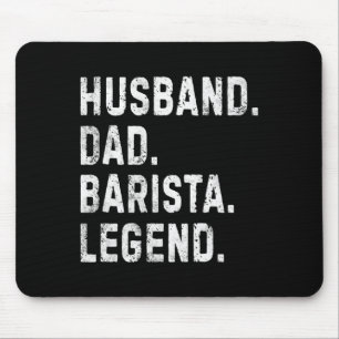 Rolig kaffemaskin för män make pappa barista legen musmatta