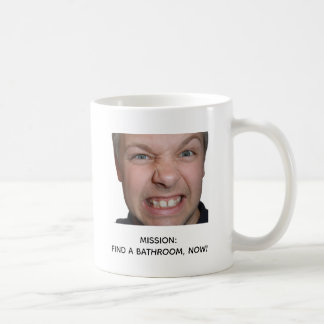 Rolig kaffemissions badrumspanik memedesign kaffemugg