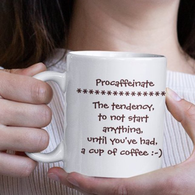 Rolig kaffemug för kaffeberoende älskare mugg (Procaffeinate Funny Mug for Coffee Addicts Lovers)