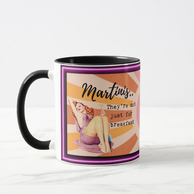 Rolig kaffemugg Bästa vän present "Martinis" (Vänster)