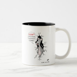 Rolig kaffemugg: Flyttat vem min ost? Två-Tonad Mugg