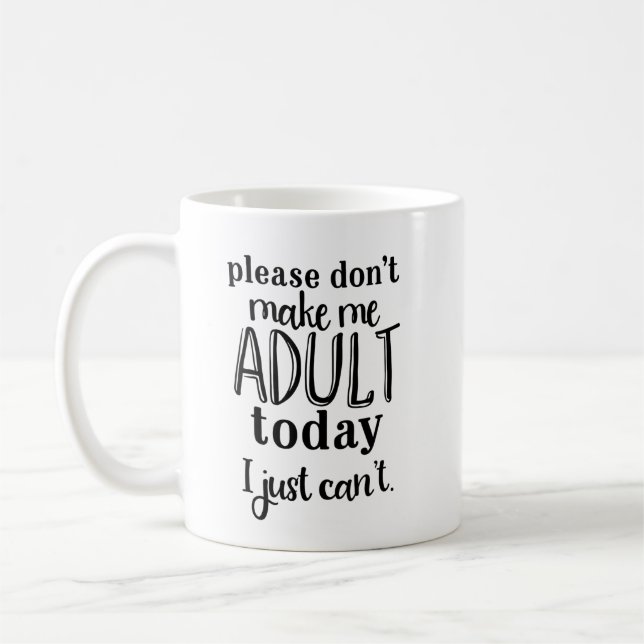 Rolig kaffemugg för anti-vuxna (Vänster)