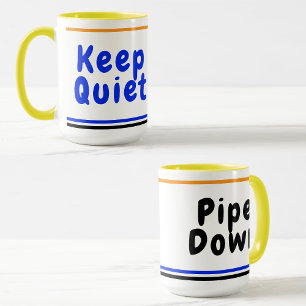 Rolig kaffemugg för arbetskamrater (håll käften sä