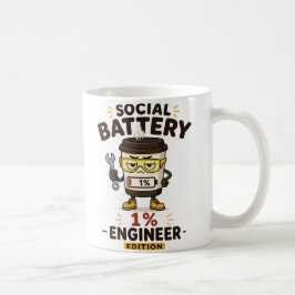 Rolig kaffemugg för ingenjörer med text om socialt