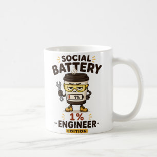 Rolig kaffemugg för ingenjörer med text om socialt