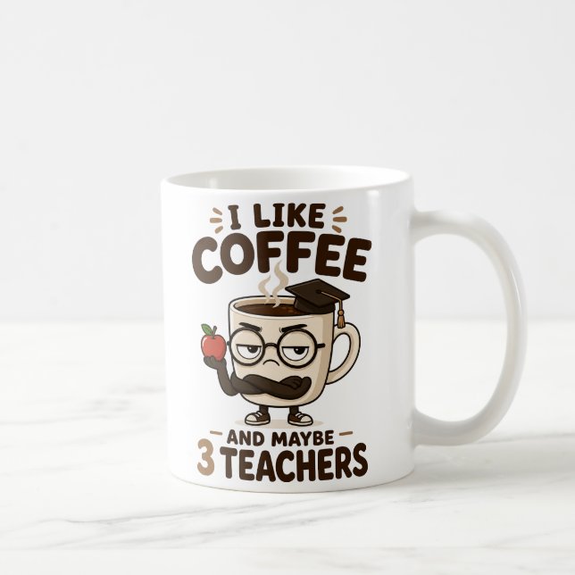 Rolig kaffemugg för lärare, present till lärare (Höger)