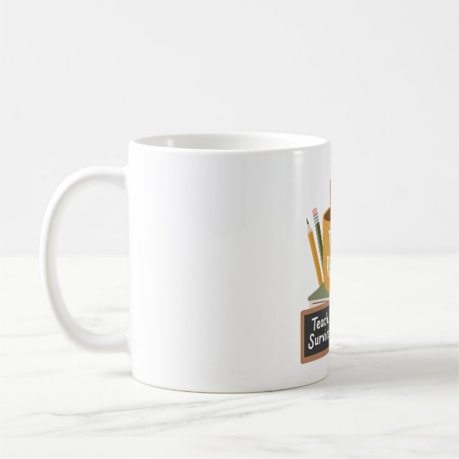 Rolig kaffemugg för lärare — "Undervisa. Upprepa.  (Vänster)