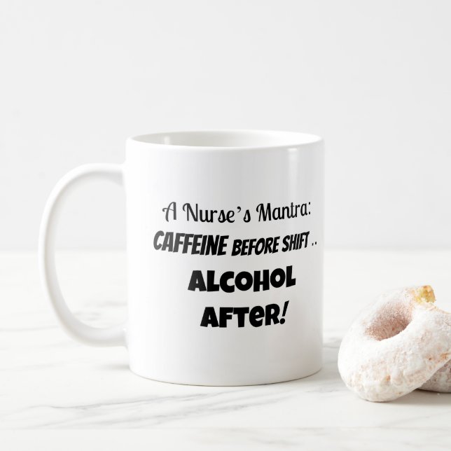 Rolig kaffemugg för sjuksköterskor (Med munk)