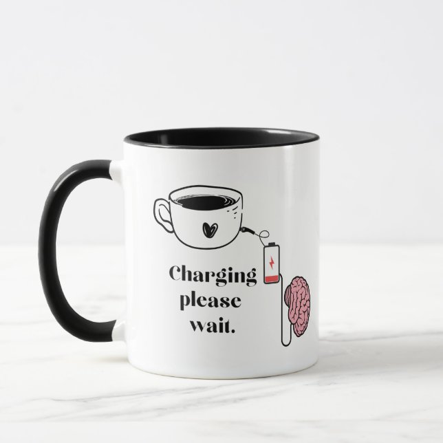 Rolig Kaffemugg för Utmattad Hjärna (Vänster)
