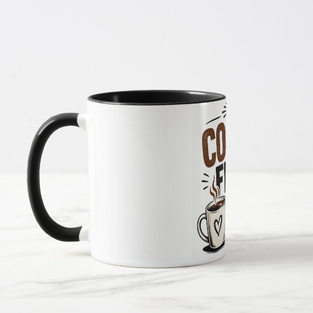 Rolig kaffemugg – Kaffe först, människor senare –  (Vänster)
