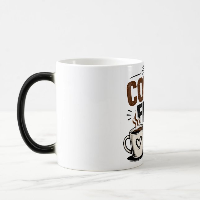Rolig kaffemugg – Kaffe först människor senare – K (Vänster)