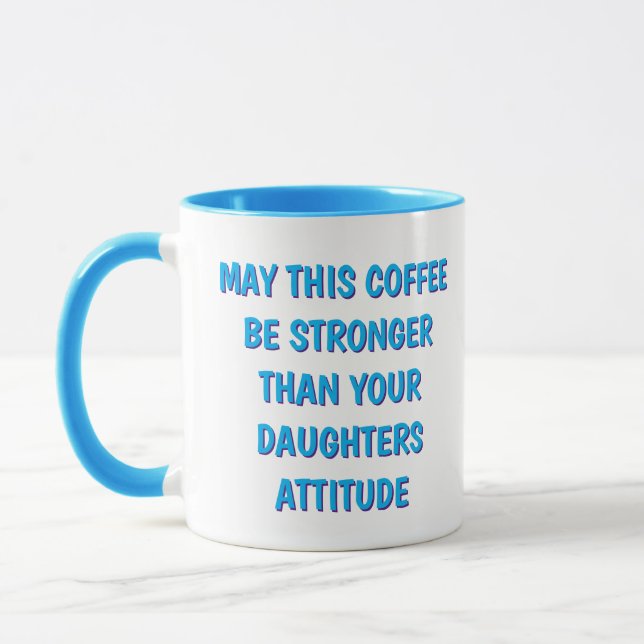 Rolig kaffemugg med duktig dotters attityd för mam (Vänster)
