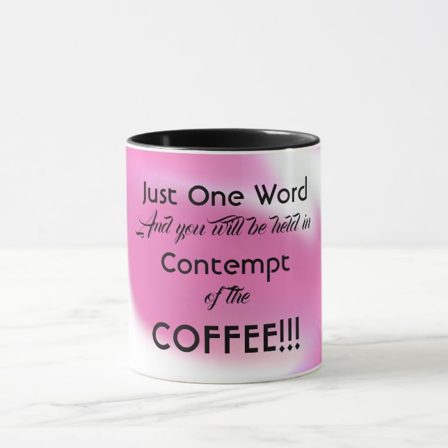 Rolig kaffemugg med text (Center)