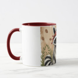 Rolig kaffemugg med tvättbjörn och text