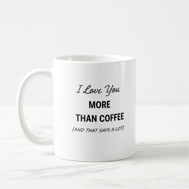 Rolig kaffemugg - (Och det säger en hel del) (Vänster)