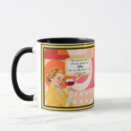 Rolig kaffemugg present till bästa vän "Doktor"