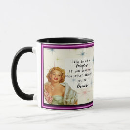 Rolig kaffemugg present till bästa vän "Sagovärld"