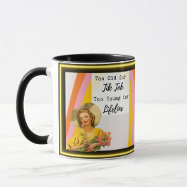 Rolig kaffemugg present till bästa vän "Tik Tok"