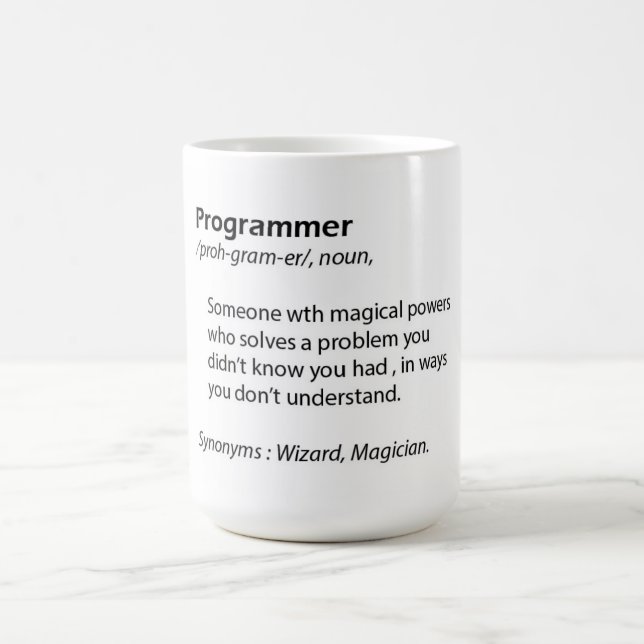 Rolig kaffemugg - programmeraredefinition - (Center)