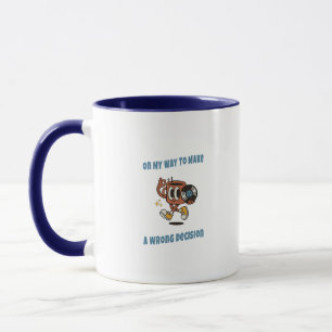 Rolig kaffemugg – Retro-estetisk citat-kopp