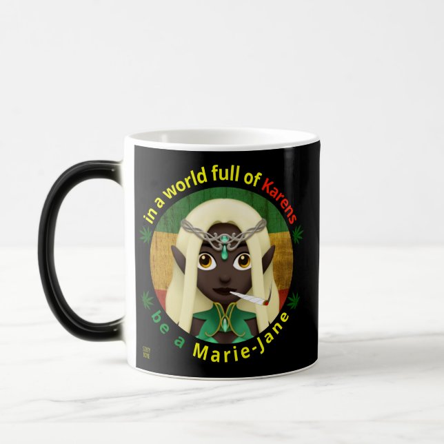 rolig kaffemugg "VAR EN MARIE-JANE" (Vänster)