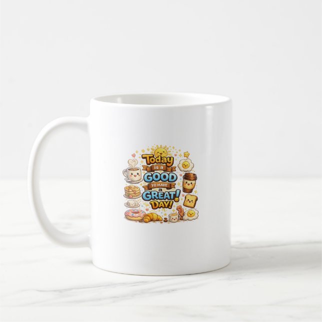 Rolig kaffemuggdesign  kaffemugg (Vänster)
