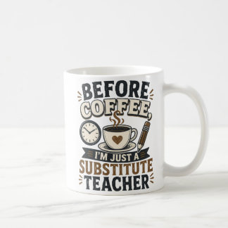 Rolig kaffemugge för vikarierande lärare som vet a kaffemugg