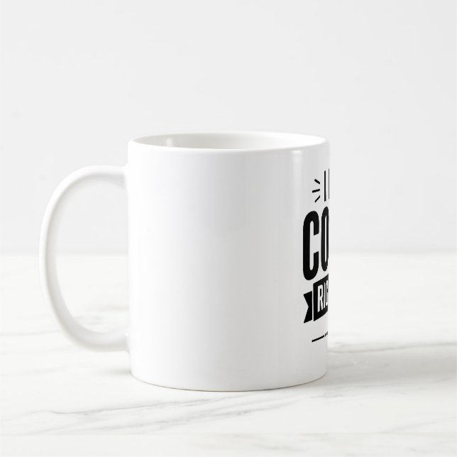 Rolig kaffemugge - Ingen prat innan kaffe Kaffemugg (Vänster)