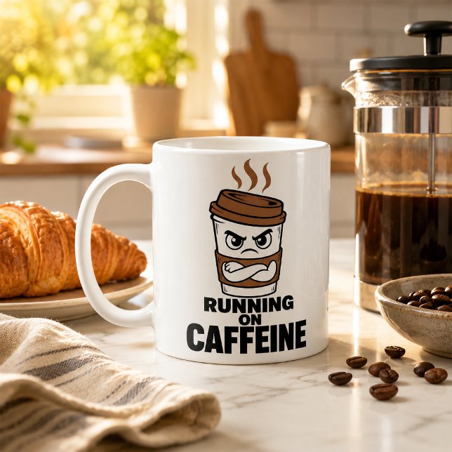 Rolig Kaffemugge Med Kaffeintag - Sarksatisk Kaffemugg (Skapare uppladdad)