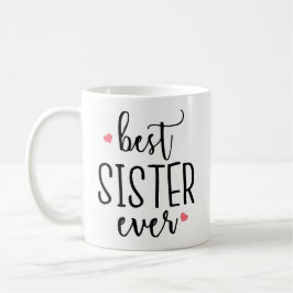 Rolig kaffemugggåva - bäst syster någonsin kaffemugg