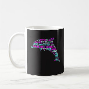 Rolig kaffemugggåva - delfinordmoln kaffemugg